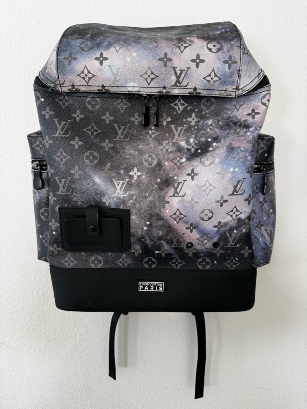 Galaxy Monogram Backpack - Black, Purple & Gray